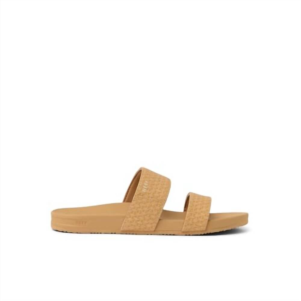 NEW REEF girls' cushion vista sandals in tan/tan